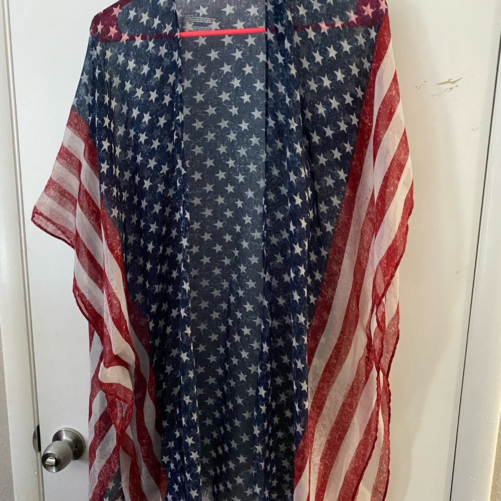 American flag cardigan Target